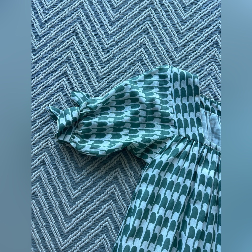 MIRTH Green Patterned Women's Maxi Dress - Picture 8 of 9